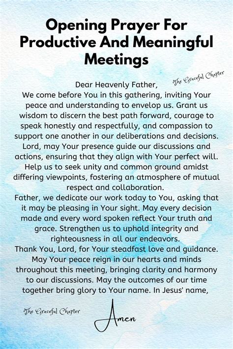 opening prayer for charity event|Opening Prayers for Events, Meetings, and Special .